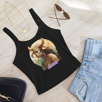 ANNU - TAURUS DANNY Womens micro-rib tank top - Thumbnail 6