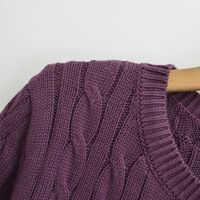 Autumn and winter warm base layer loose casual round neck long sleeve pom-pom sweater - Thumbnail 2