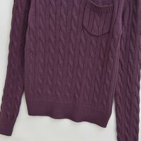 Autumn and winter warm base layer loose casual round neck long sleeve pom-pom sweater - Thumbnail 3