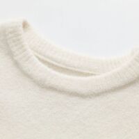Lazy loose casual round neck long sleeve pullover sweater - Thumbnail 3