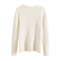 Lazy loose casual round neck long sleeve pullover sweater - Thumbnail 5