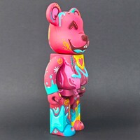 Custom Bearbrick 400% by Topo "Inner Rose" - Thumbnail 2