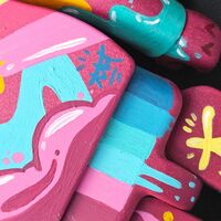 Custom Bearbrick 400% by Topo "Inner Rose" - Thumbnail 5