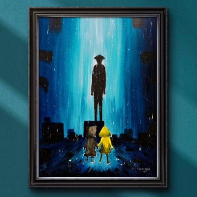Original painting - mono and six - little nightmares ii