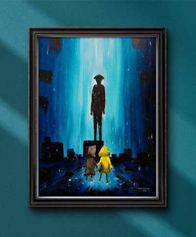 Original Painting - Mono and Six - Little Nightmares II