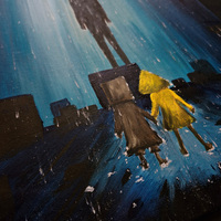 Original Painting - Mono and Six - Little Nightmares II - Thumbnail 1