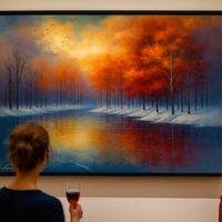 Autumn Reflection on a Tranquil Lake - Thumbnail 1