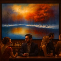 Autumn Reflection on a Tranquil Lake - Thumbnail 2