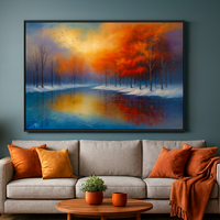 Autumn Reflection on a Tranquil Lake - Thumbnail 4