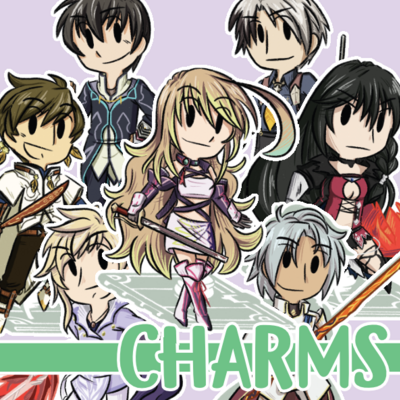 Tales of series protagonist set 3 charms
