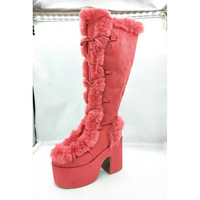 Tassels Stiletto Heel PU Peep-toe Zipper High Heels Sandals Pumps zc-0018 - Thumbnail 1