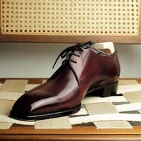 Handmade men's genuine leather dress shoes - Thumbnail 1