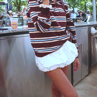 RETRO STRIPED POLO SHIRT - Thumbnail 1