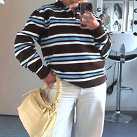 RETRO STRIPED POLO SHIRT - Thumbnail 3