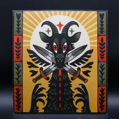 Sword dragon postcard