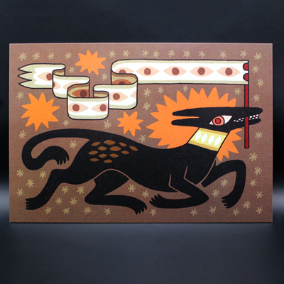 Flag carrier postcard