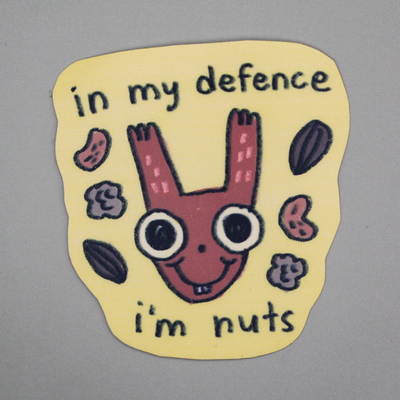 Nuts 2" Matte Sticker