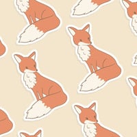 Pretty Fox Individual Stickers - Thumbnail 1