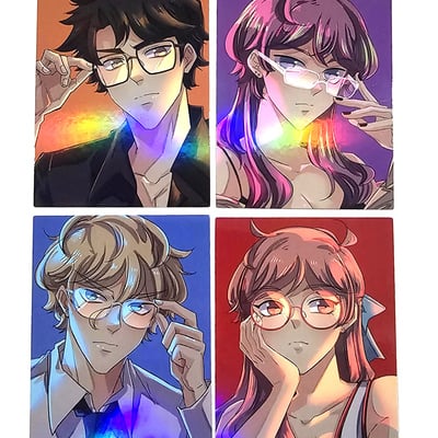 Glasses - photocard set (4)