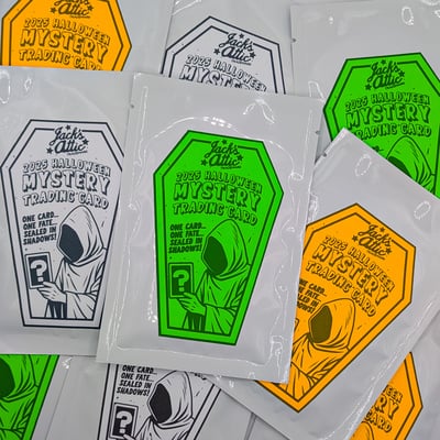 Halloween 2024 mystery trick or treat custom trading card pack
