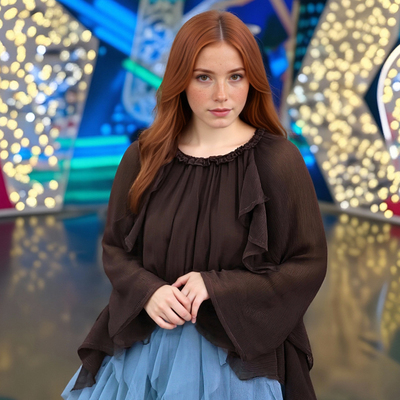 Fashionable drapey layered shirt top