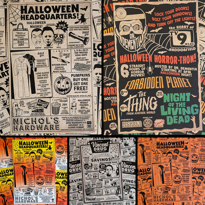 Ghosts of halloween art prints past
