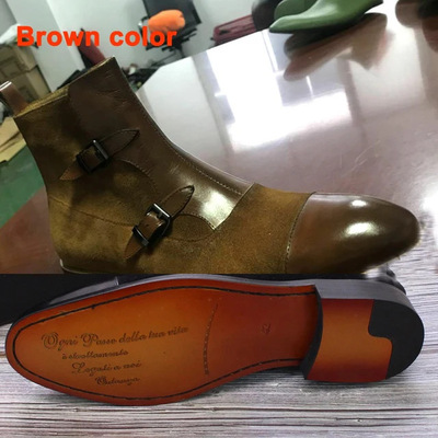 Handmade men's genuine leather shoes