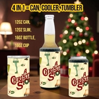 A Christmas Story Leg Lamp 4-in-1 Can Cooler Tumbler, Fra-gee-lay! It must be Italian!  DS - Thumbnail 4