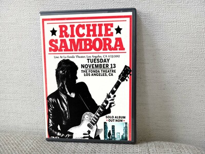 RICHIE SAMBORA Live At La Fonda Theater, Los Angeles, CA 11.13.2012 DVD
