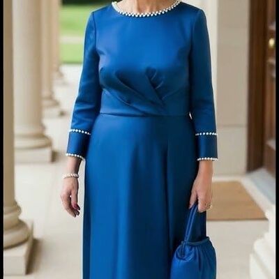 Plus size sheath satin mother of bride/groom dress evening formal gowns 