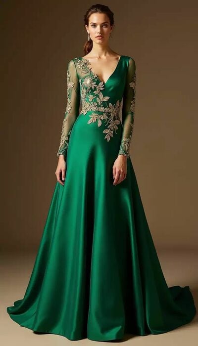 Copy of Green Mermaid Prom Dress Beading Crystals Evening Formal Dress Birthday Party Gown