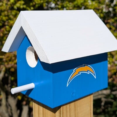 Chargers bird house