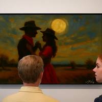 Moonlight Two-Step Art Print - Thumbnail 1