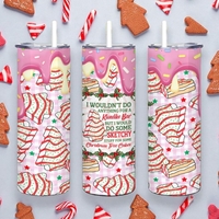 "Sketchy Stuff for Christmas Tree Cakes" Klondike Bar Funny Holiday | 20oz Stainess Steel Tumbler - Thumbnail 5