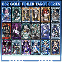 (Custom 6) Honkai Star Rail and Genshin Fanmade Gold Tarot Cards - Thumbnail 3