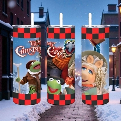 The muppet christmas carol tumbler collection - kermit gonzo miss piggy and gang