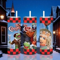 The Muppet Christmas Carol Tumbler Collection - Kermit Gonzo Miss Piggy and Gang - Thumbnail 1