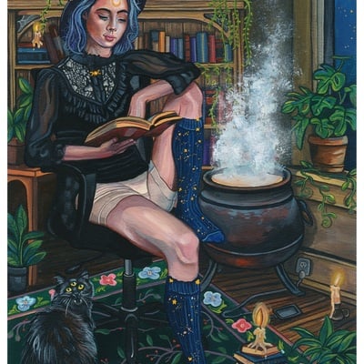 "the witching hour" original painting