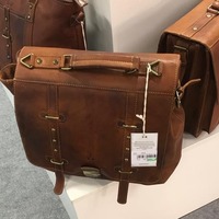 Crafted Leather Brown Laptop Bag Accessories Travelling Backpack - Thumbnail 1