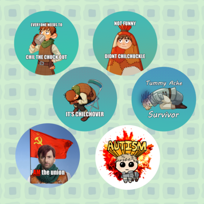 [Dungeon Meshi] Chilchuck (and Laios) Button Pins