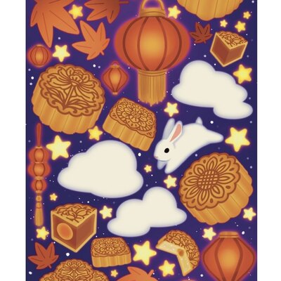 Mid autumn festival sticker sheets 