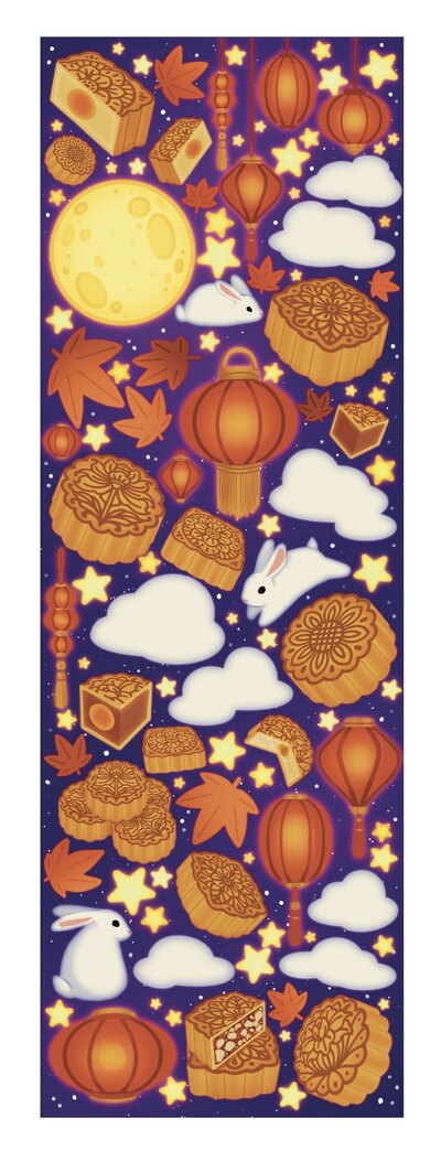 Mid Autumn Festival Sticker Sheets 