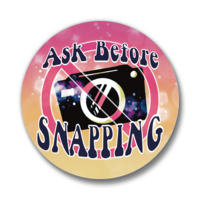 Ask Before Snapping | Pinback Buttons - Thumbnail 1