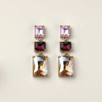 Sunset Gemstone Drop Earrings - Thumbnail 1