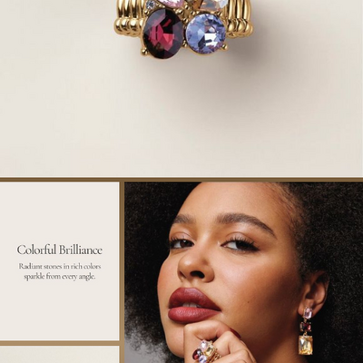 Sunset gemstone stretch ring - Thumbnail 5