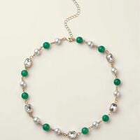 Crystal Evergreen Luxe Necklace - Thumbnail 1