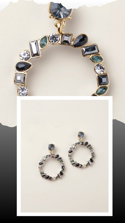 Simply Noir Statement Hoop Earrings