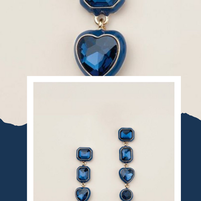 Sapphire muse drop earrings