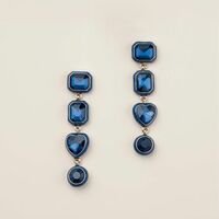 Sapphire Muse Drop Earrings - Thumbnail 1