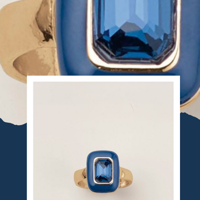 Sapphire muse statement ring - Thumbnail 2